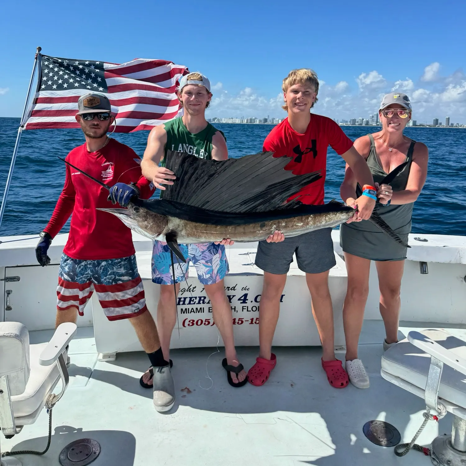 Atlantic sailfish caught on Fishbrain