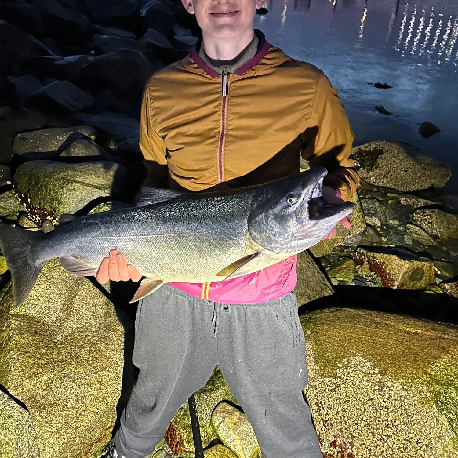 Chinook salmon caught on Fishbrain