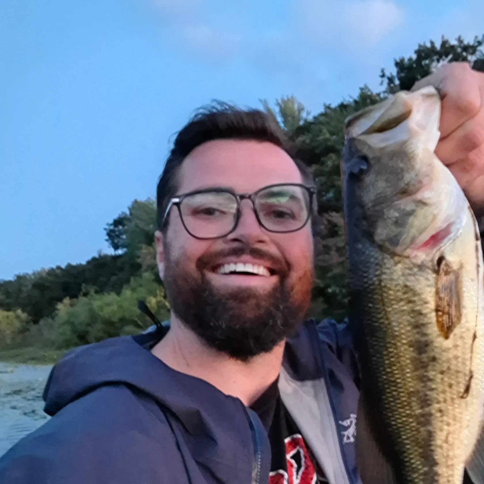 Largemouth bass caught on Fishbrain