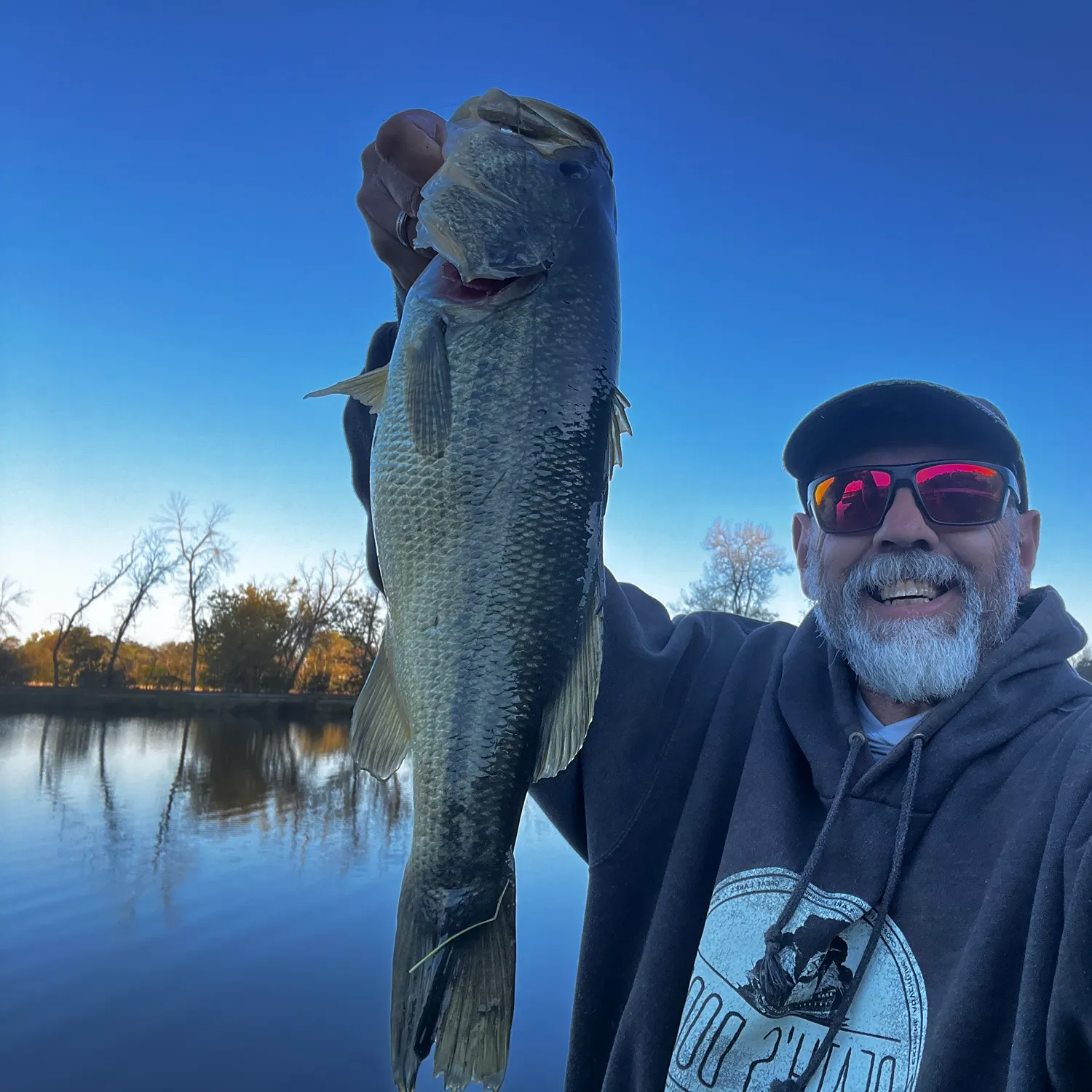Largemouth bass caught on Fishbrain