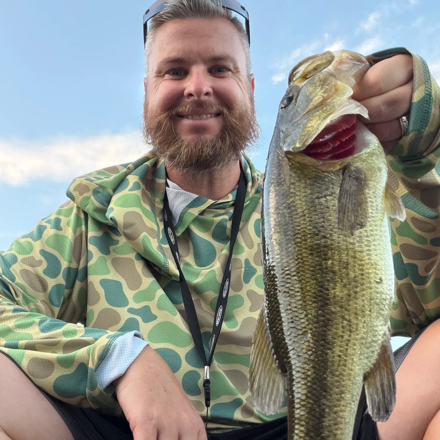 Largemouth bass caught on Fishbrain
