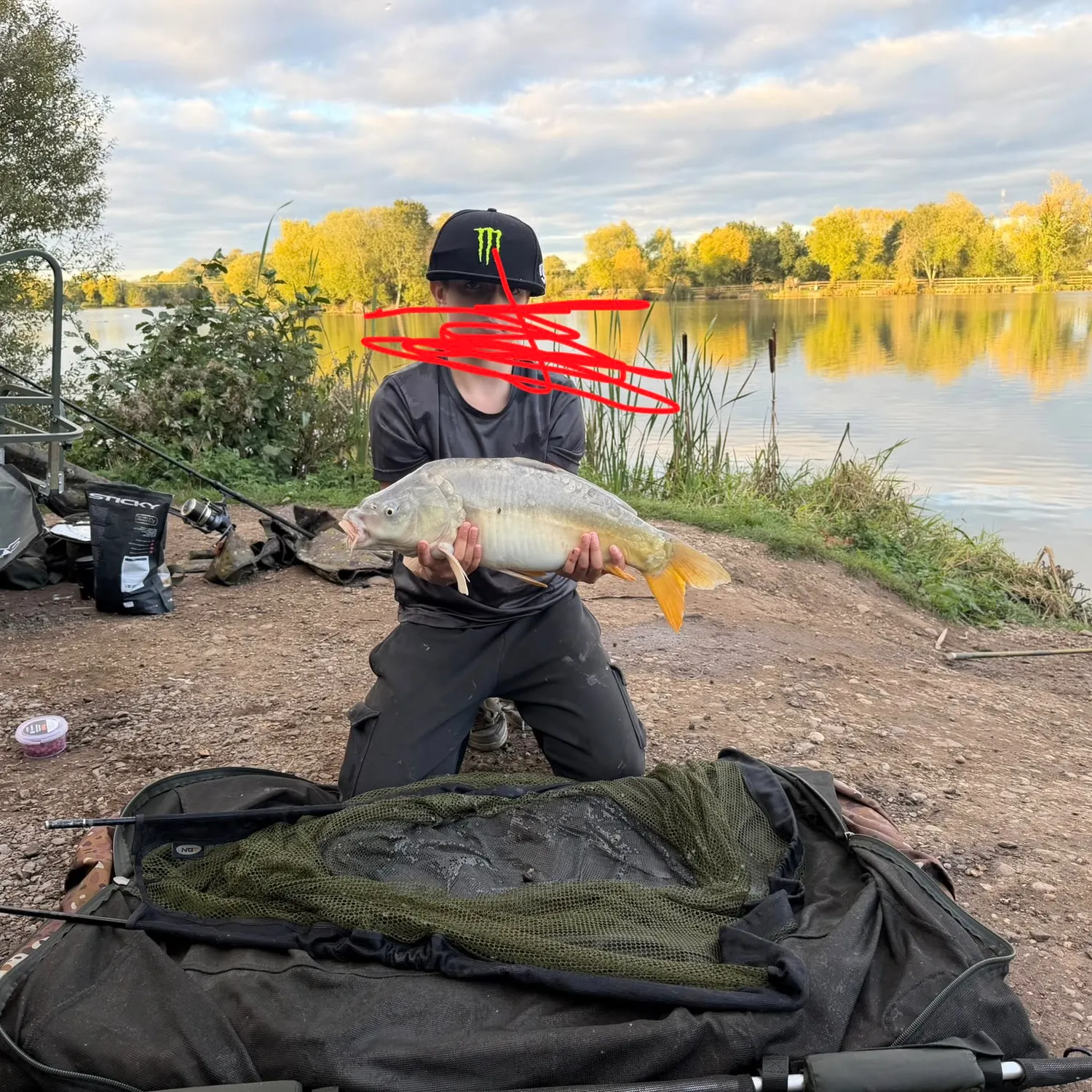 Ghost carp caught on Fishbrain