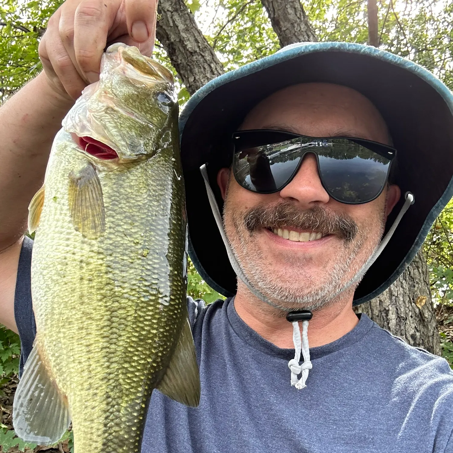 Largemouth bass caught on Fishbrain