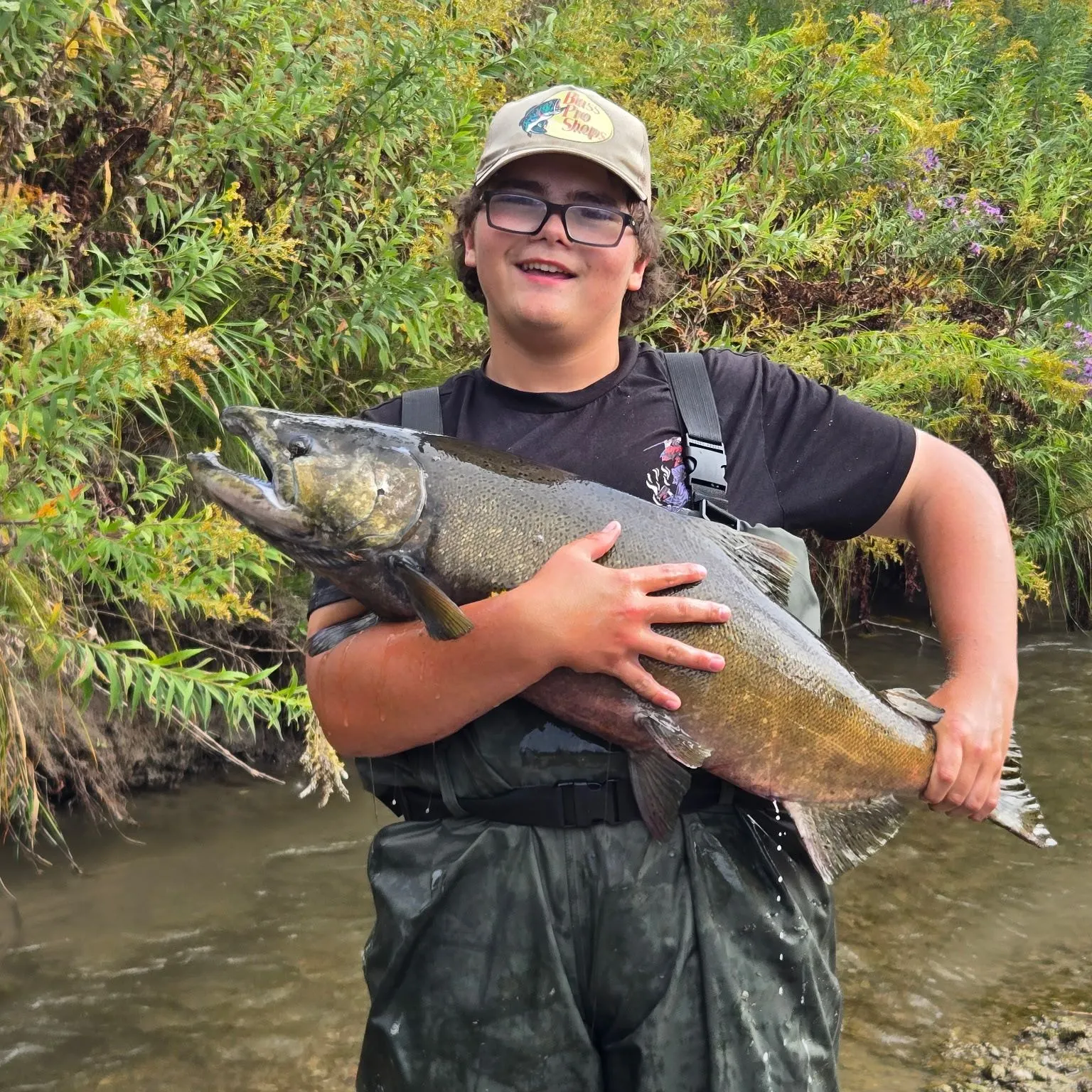 Chinook salmon caught on Fishbrain