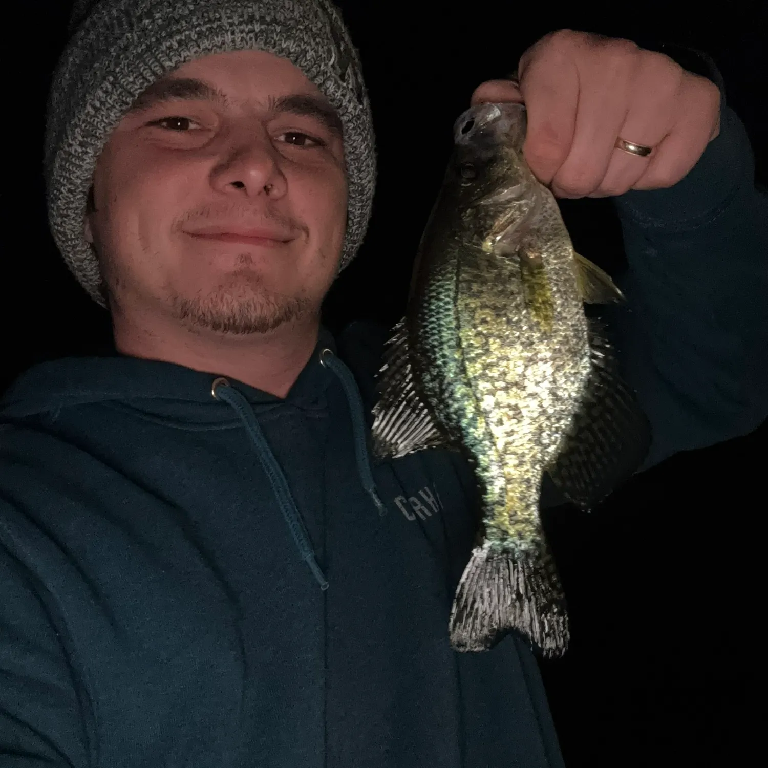 Black crappie caught on Fishbrain