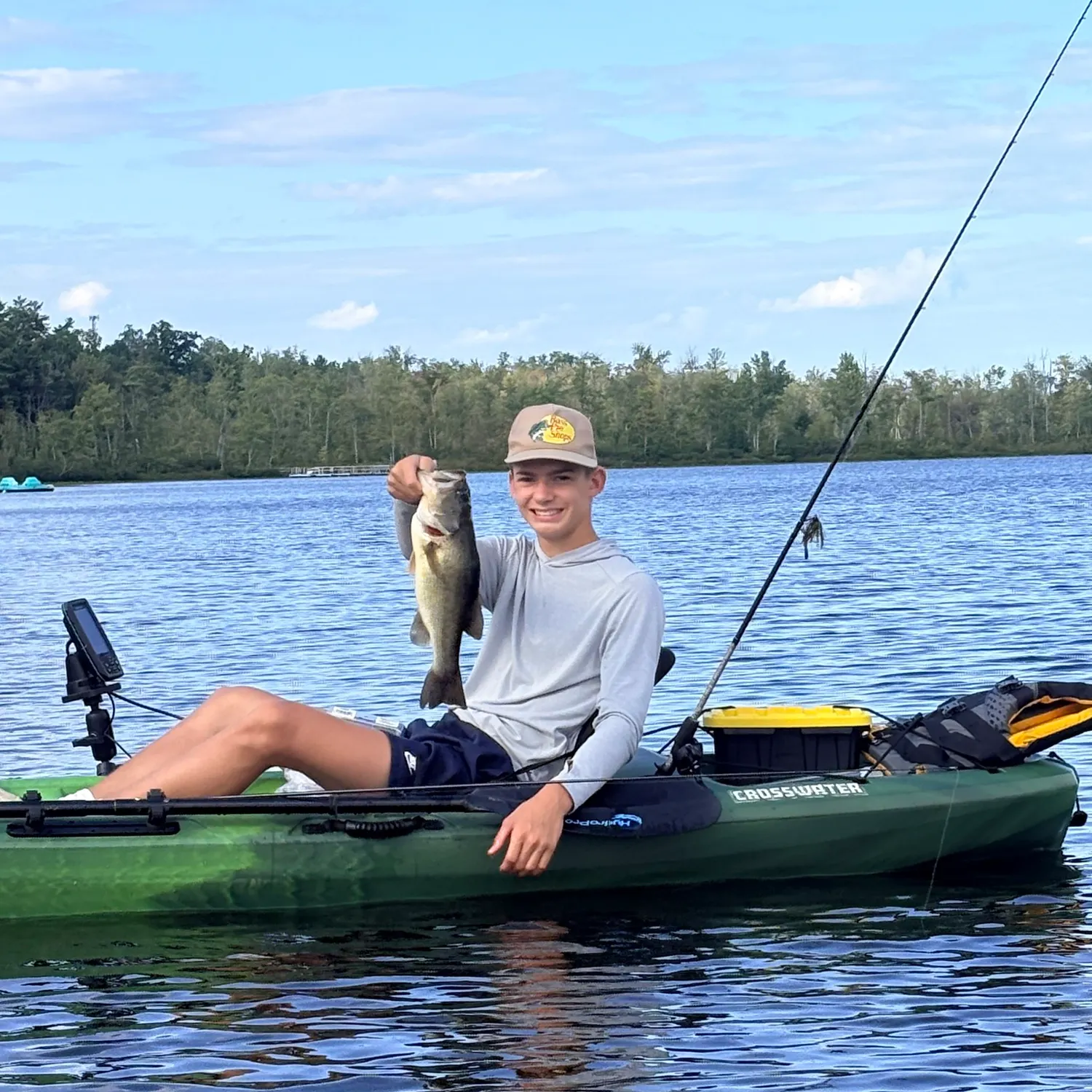 Largemouth bass caught on Fishbrain