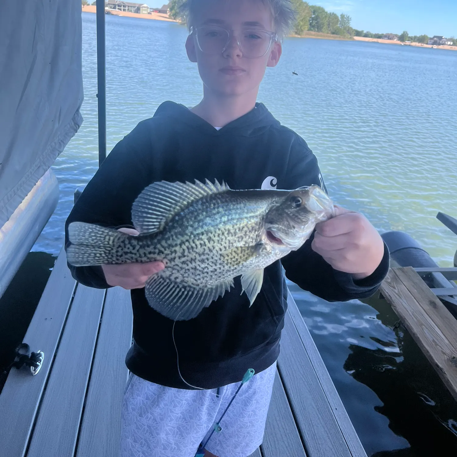 Black crappie caught on Fishbrain