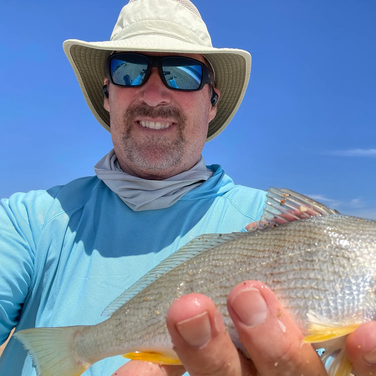 The most recent Yellowfin croaker catches on Fishbrain