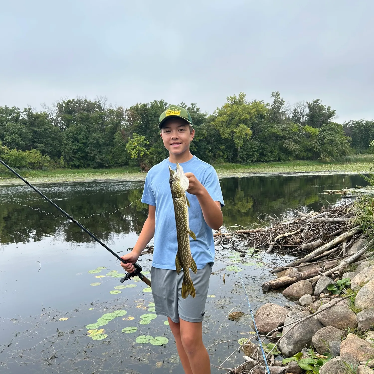 Northern pike caught on Fishbrain