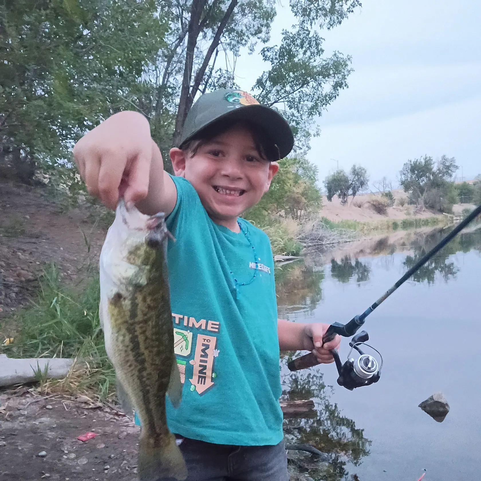 Largemouth bass caught on Fishbrain