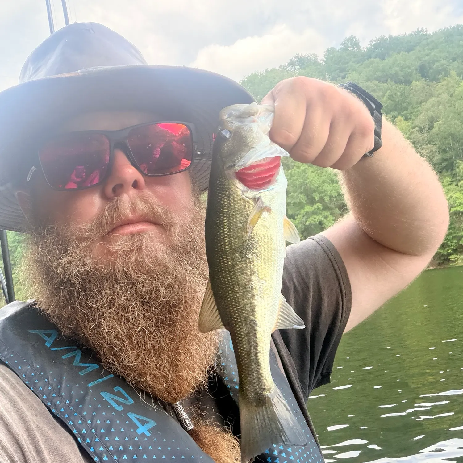 Largemouth bass caught on Fishbrain
