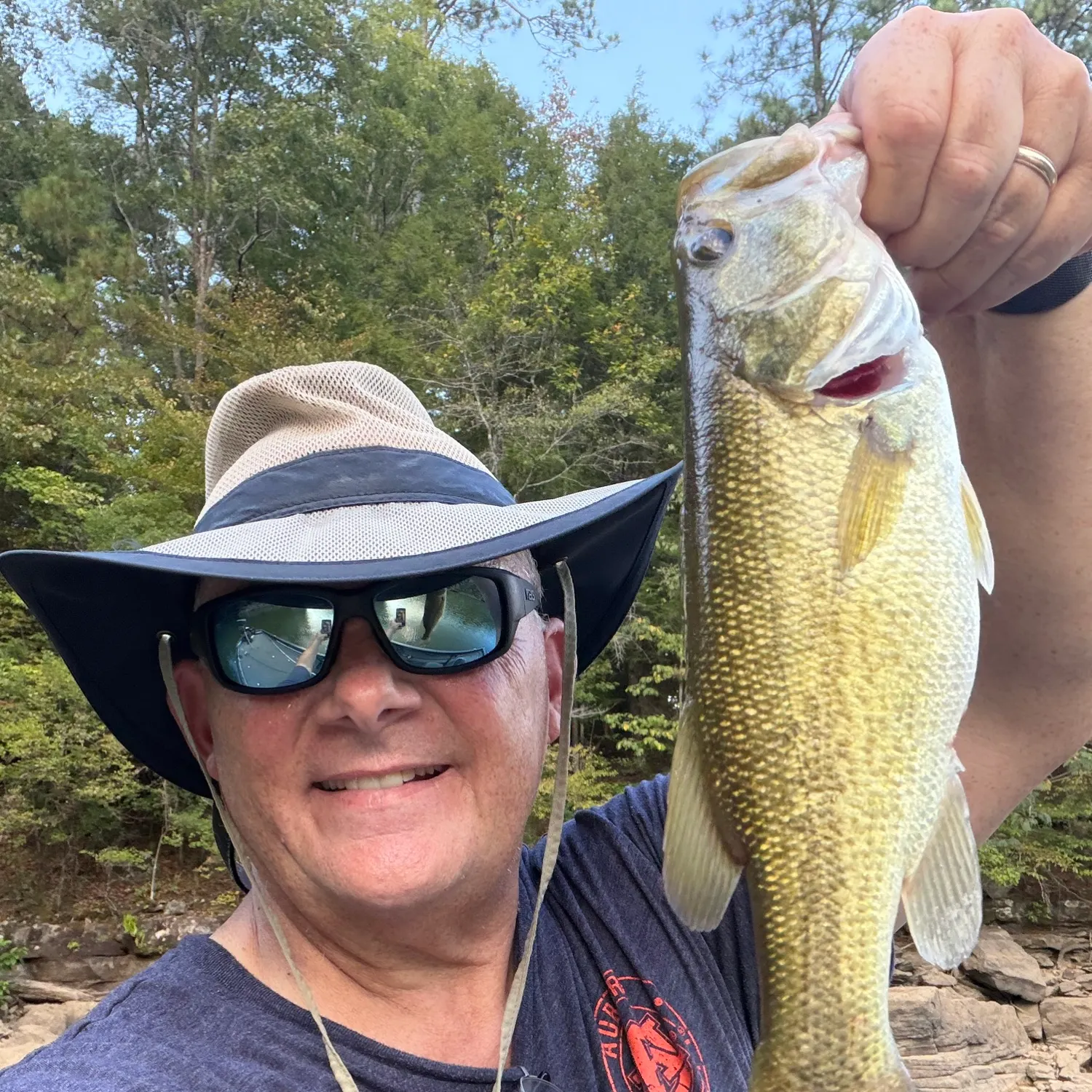 Largemouth bass caught on Fishbrain