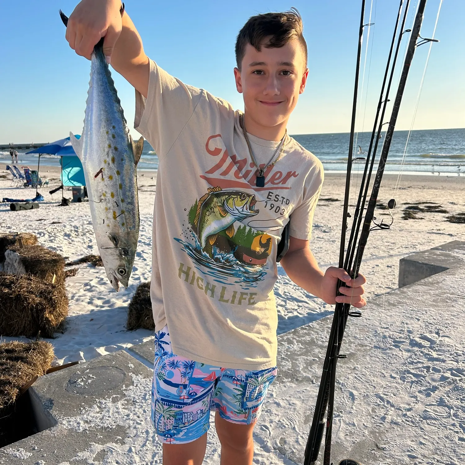 Spanish mackerel caught on Fishbrain