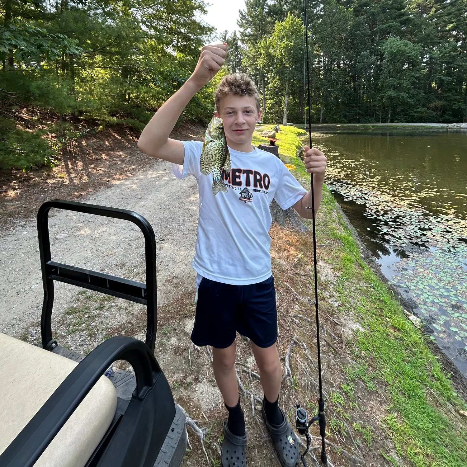 Black crappie caught on Fishbrain
