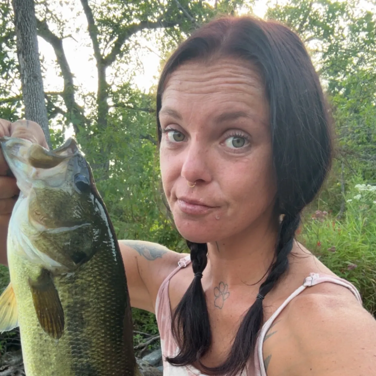 Largemouth bass caught on Fishbrain