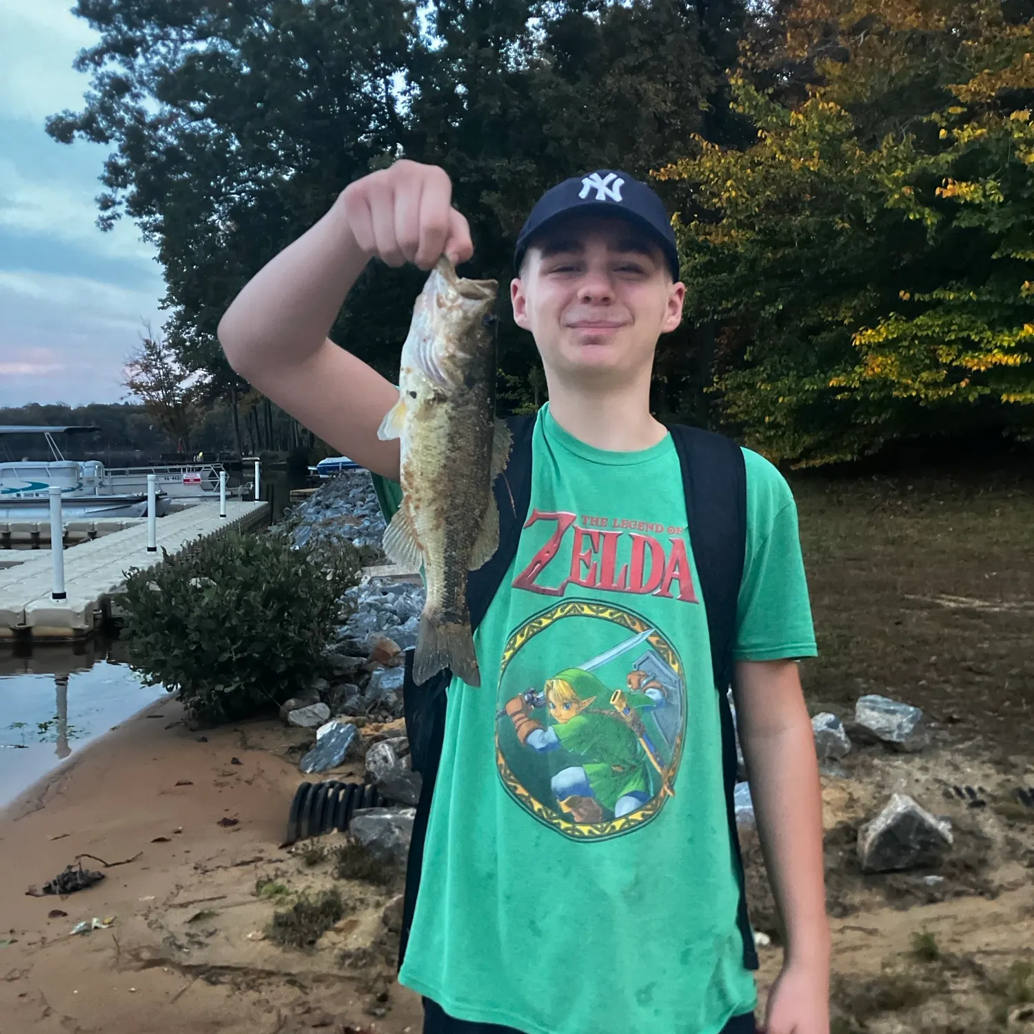 Largemouth bass caught on Fishbrain