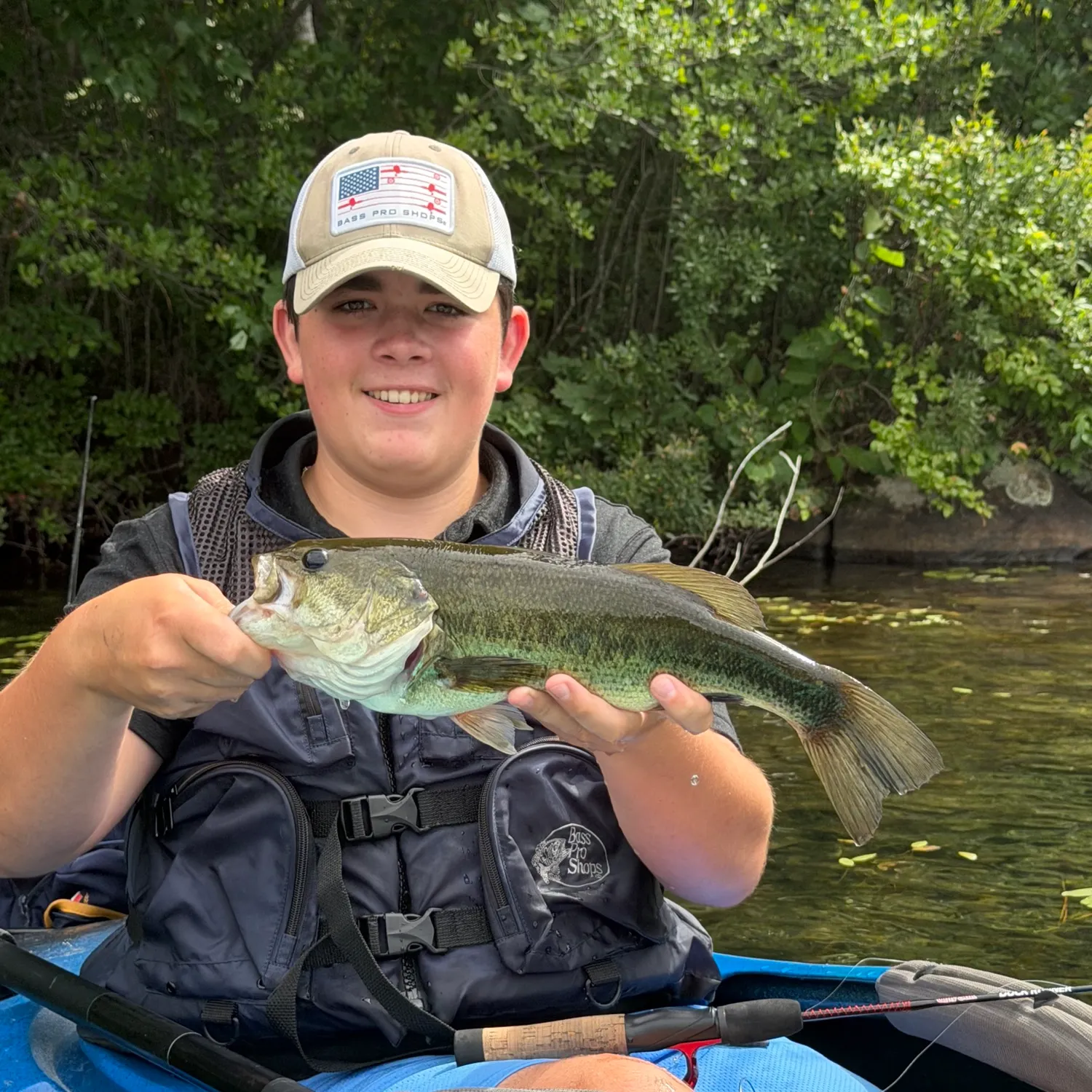 Largemouth bass caught on Fishbrain