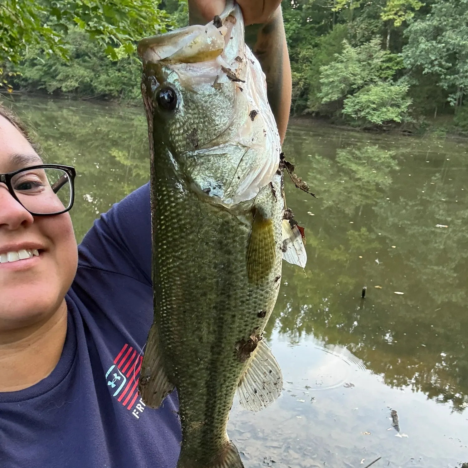 Largemouth bass caught on Fishbrain