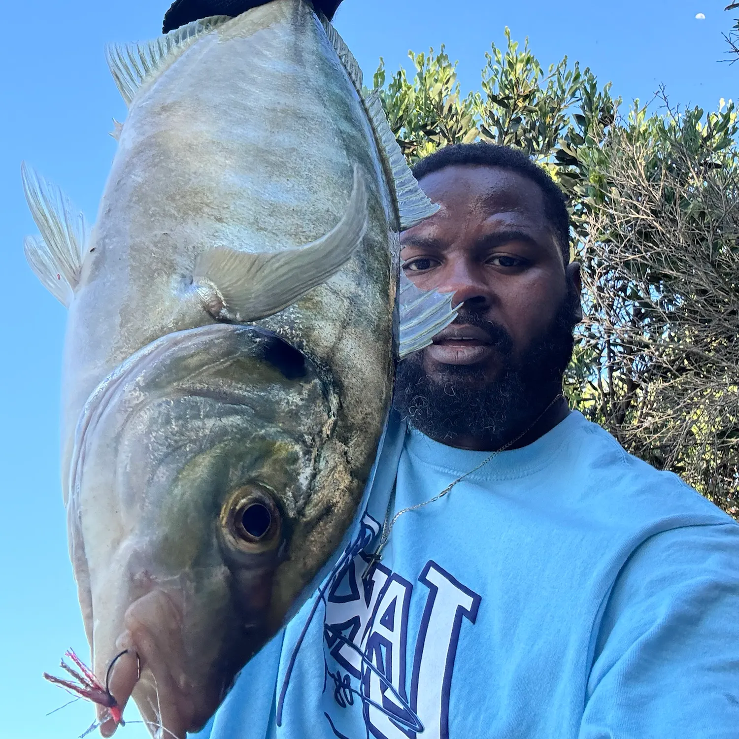 White trevally caught on Fishbrain