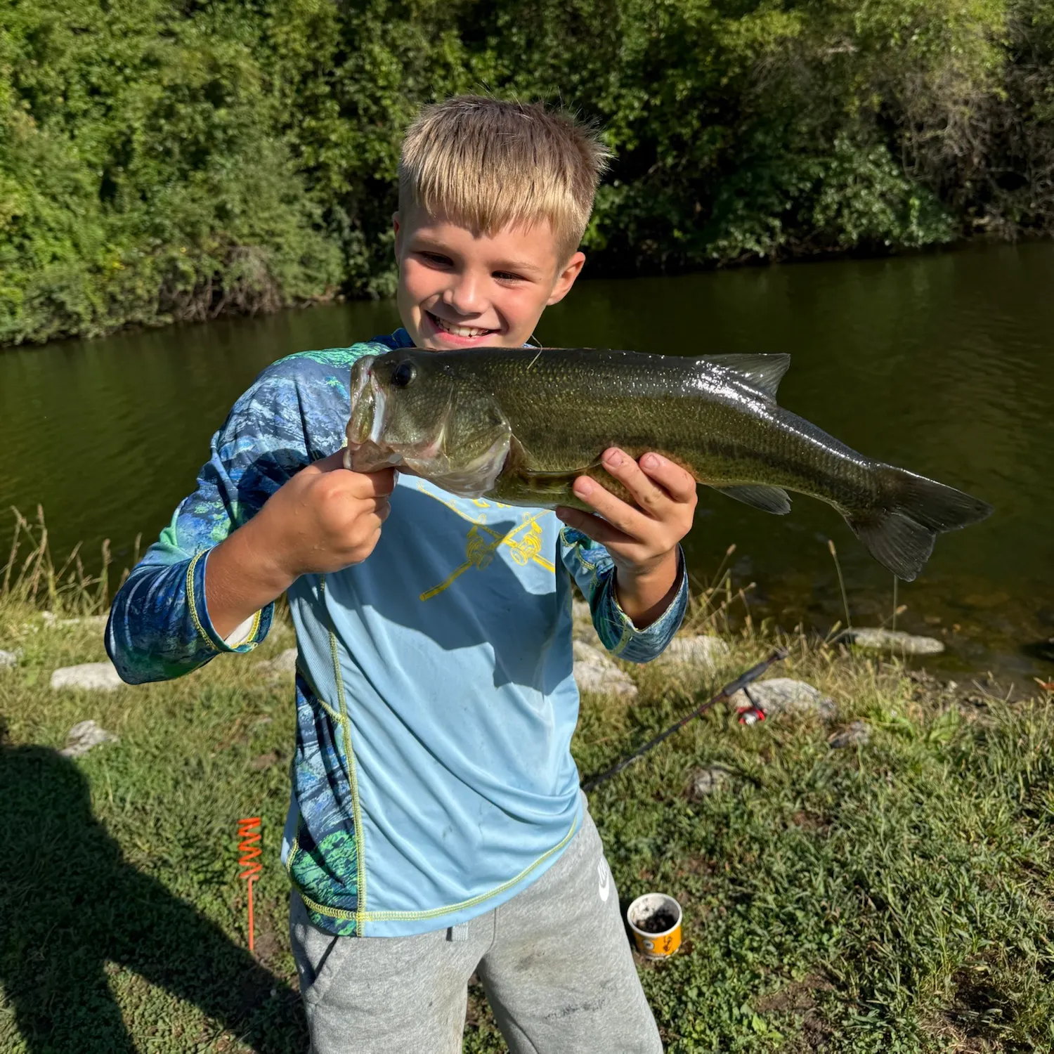 Largemouth bass caught on Fishbrain