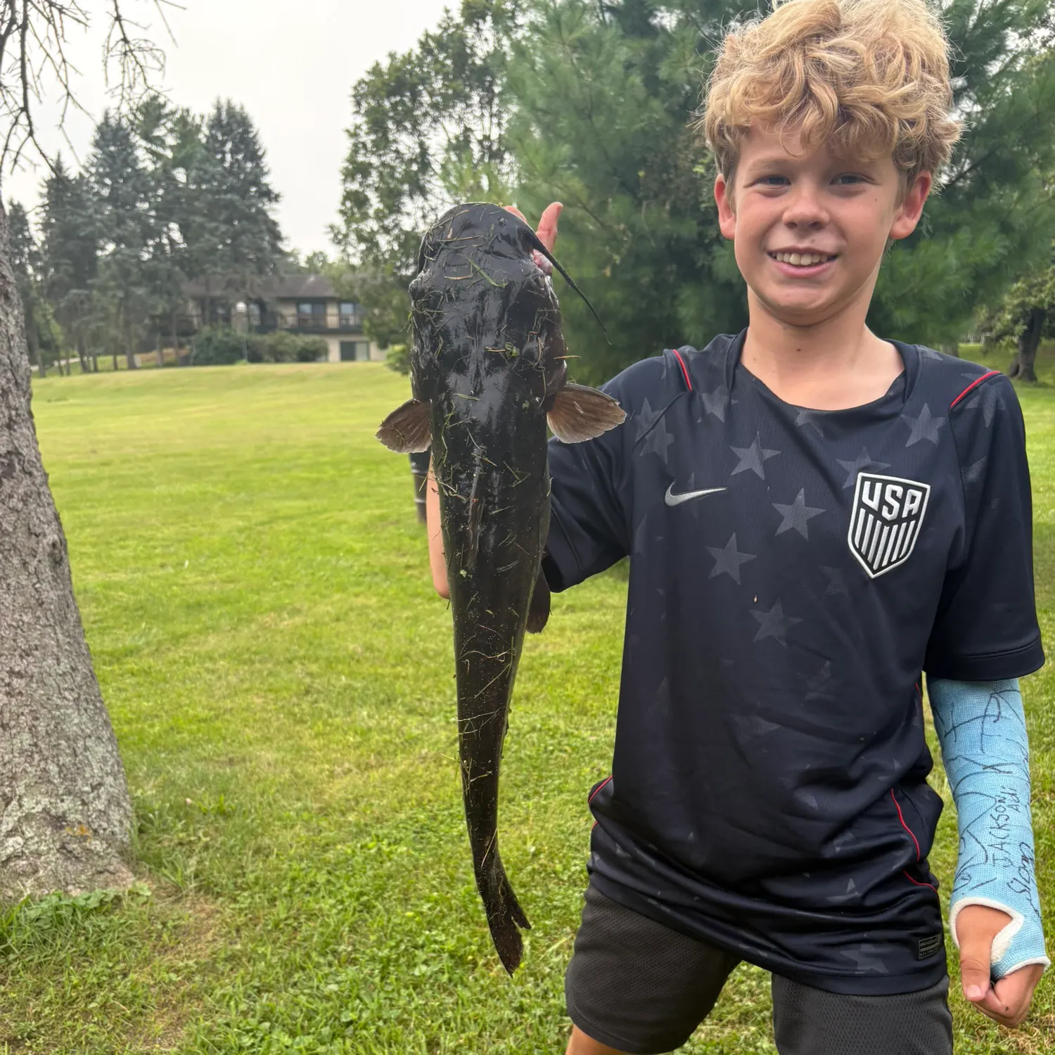 Channel catfish caught on Fishbrain