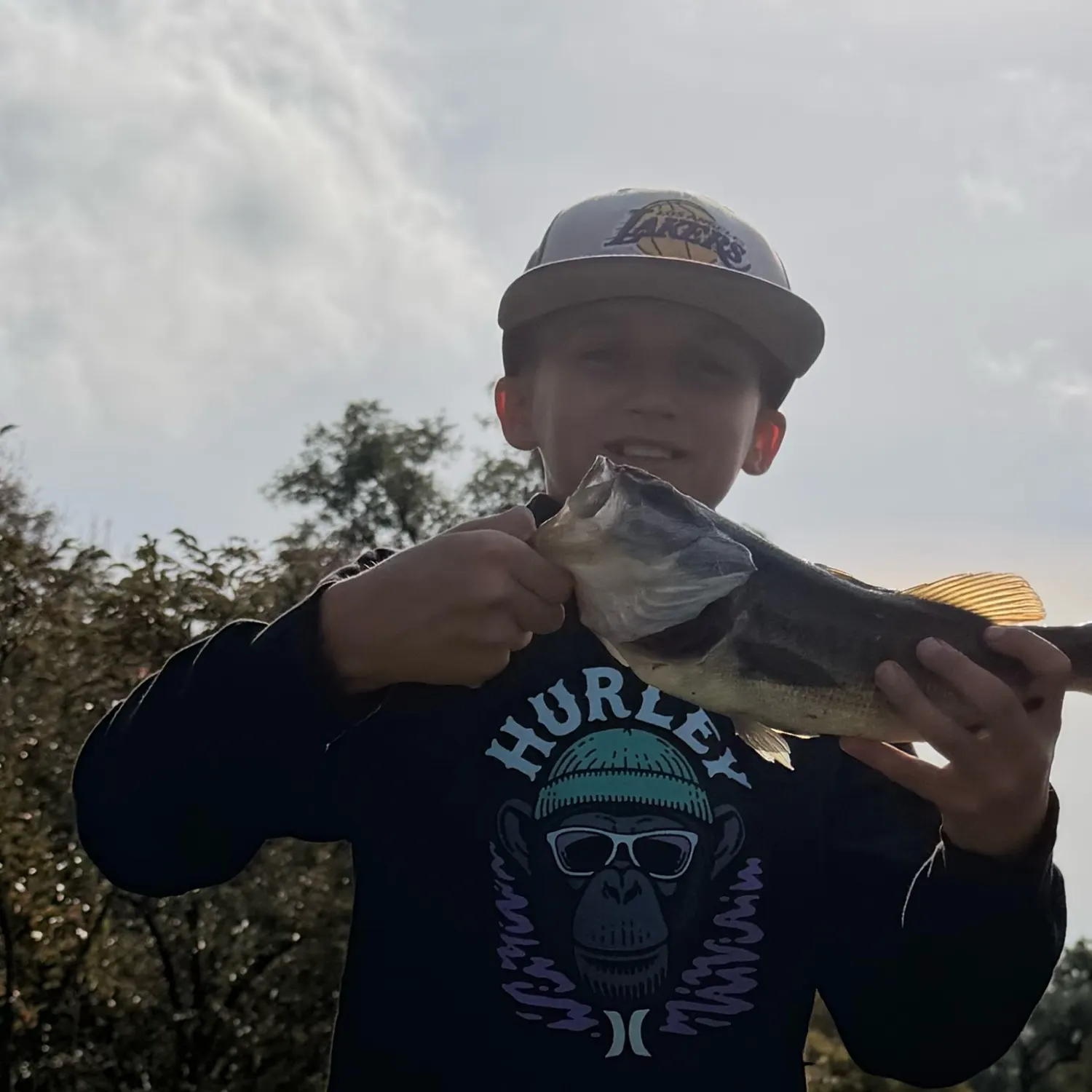 Largemouth bass caught on Fishbrain