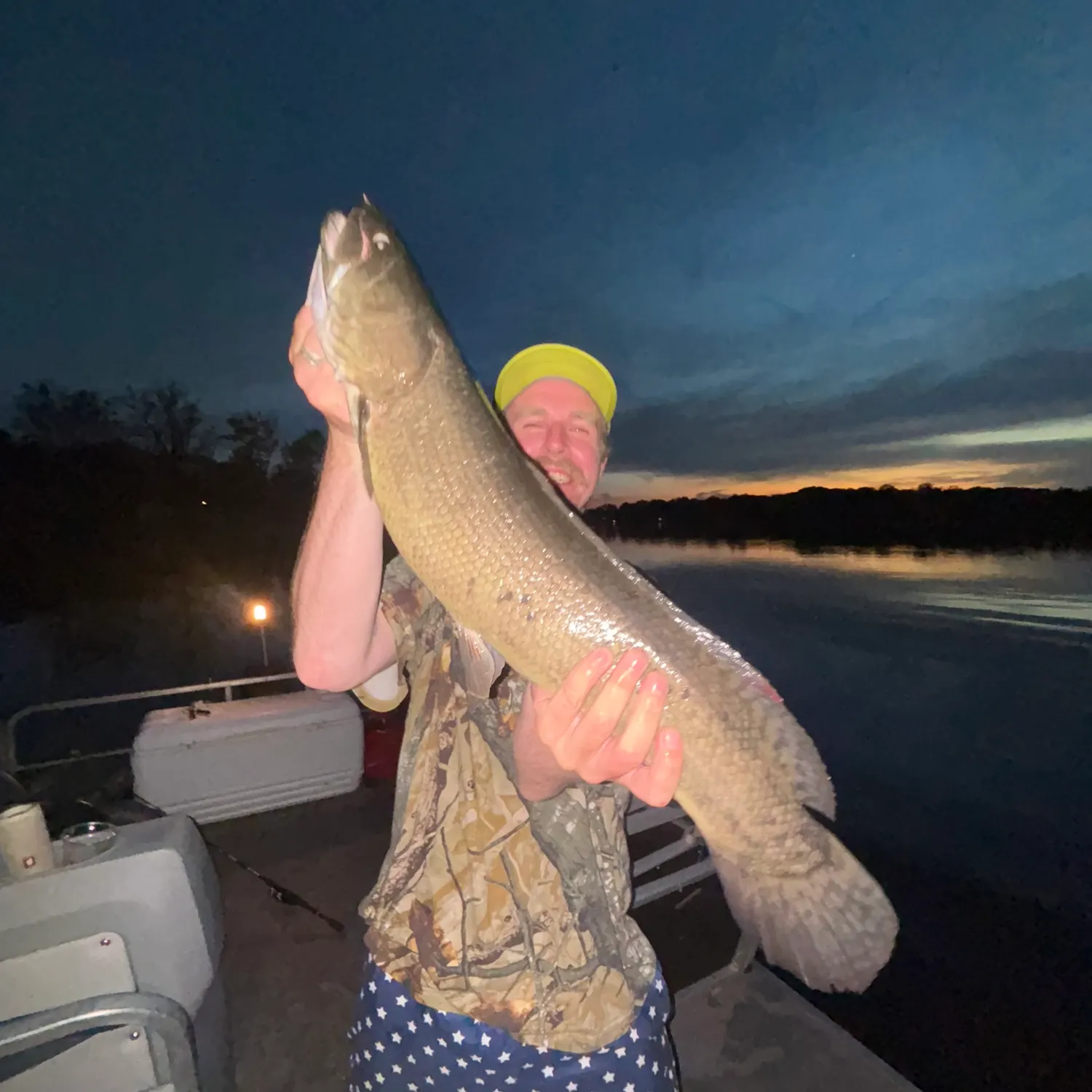 The most recent Eyetail bowfin catches on Fishbrain