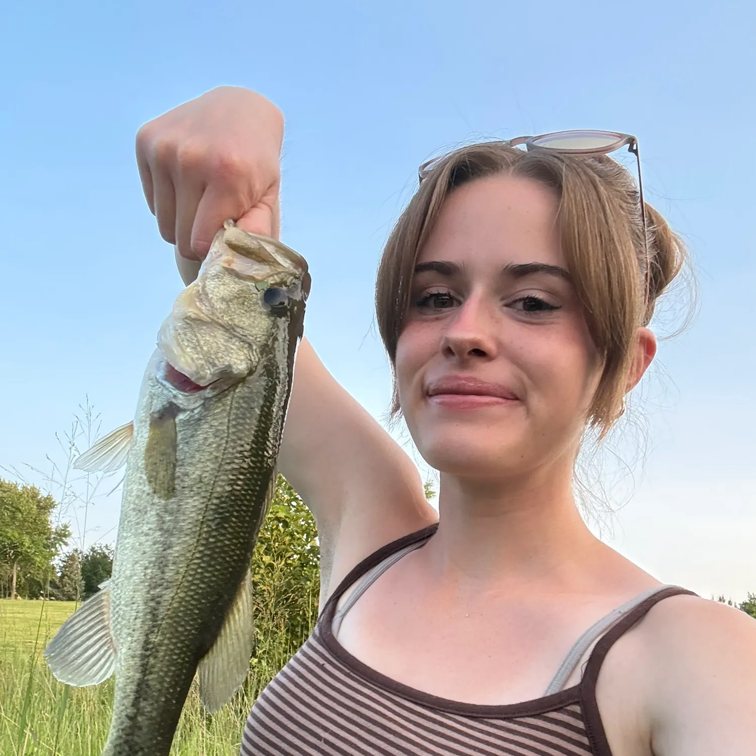Largemouth bass caught on Fishbrain