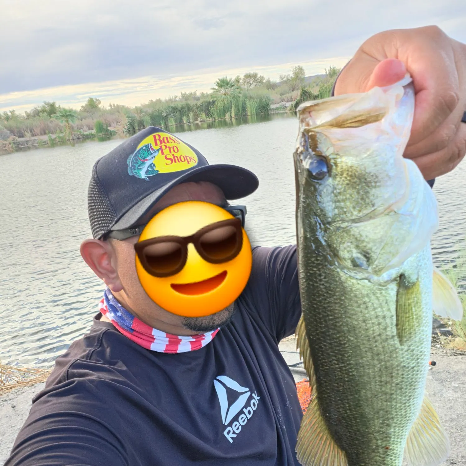Largemouth bass caught on Fishbrain