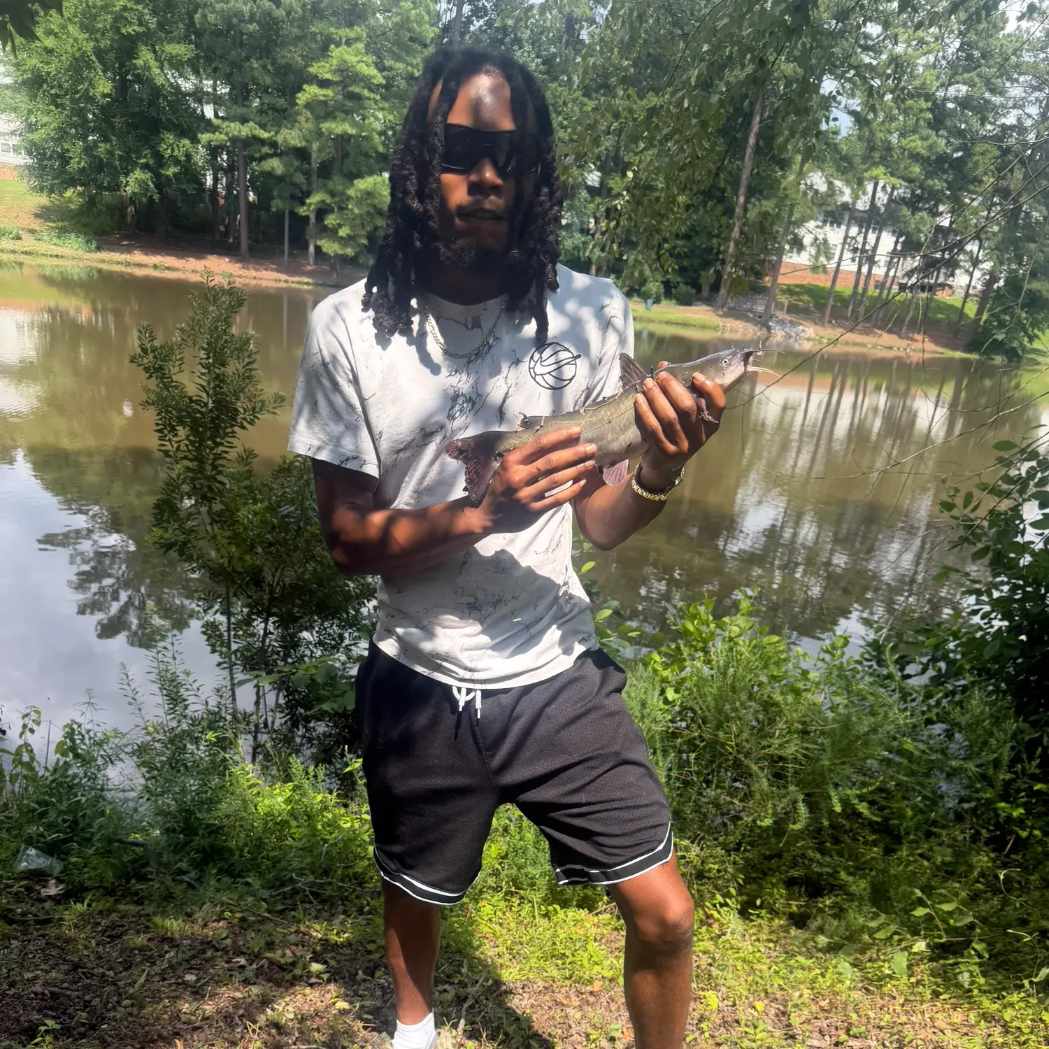 Blue catfish caught on Fishbrain