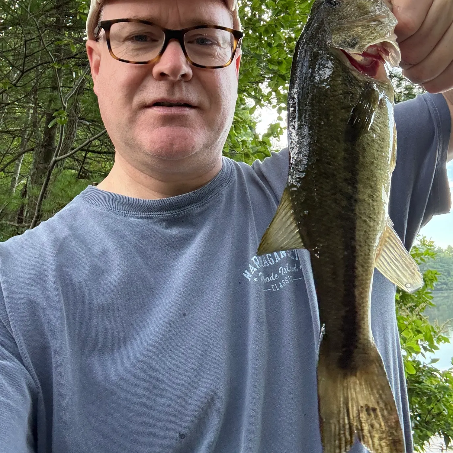 Largemouth bass caught on Fishbrain