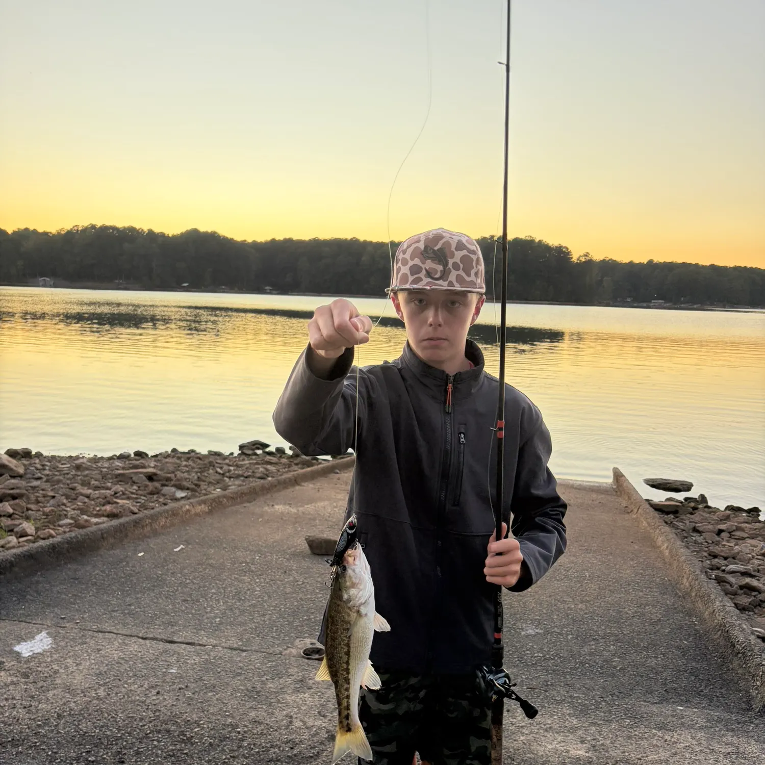 Spotted bass caught on Fishbrain