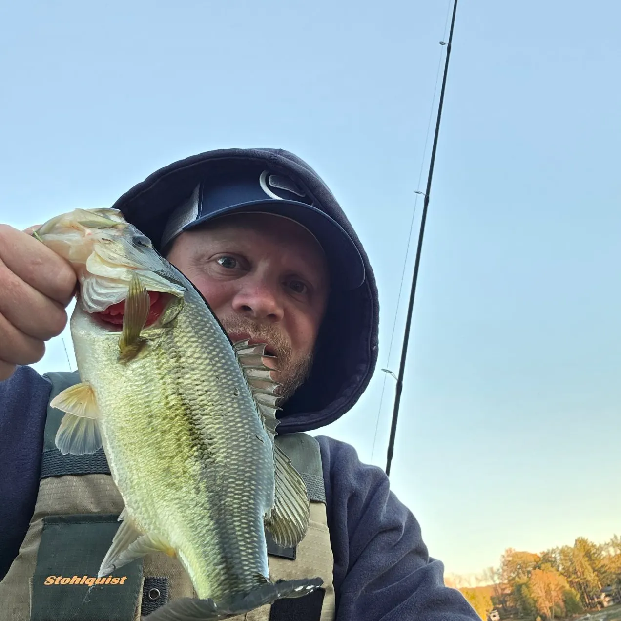 Largemouth bass caught on Fishbrain