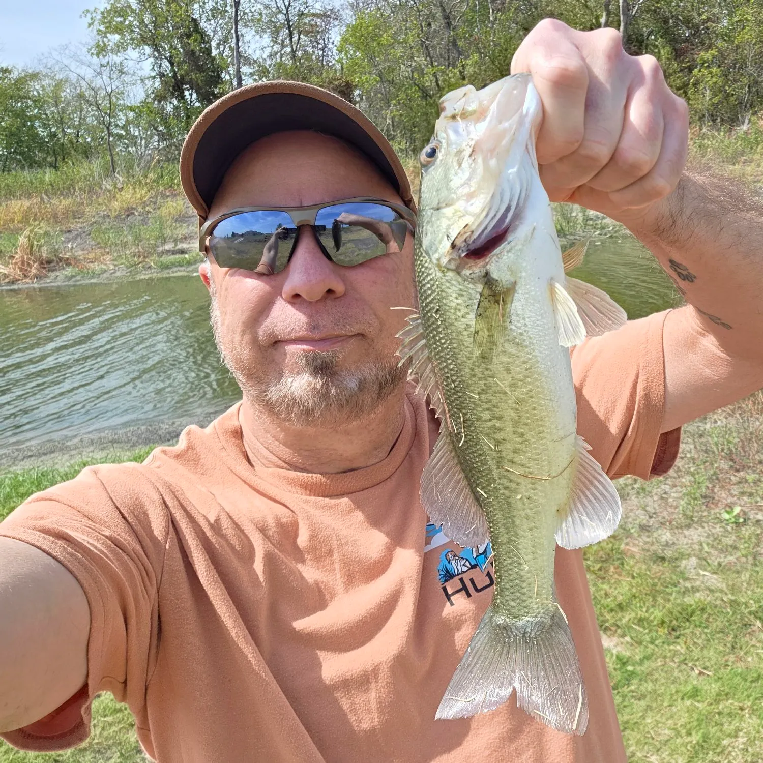 Largemouth bass caught on Fishbrain