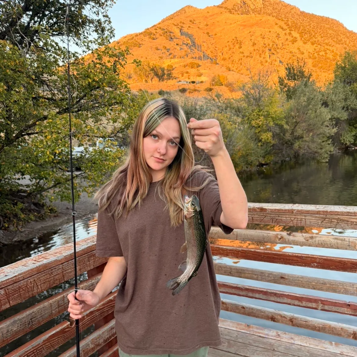Rainbow trout caught on Fishbrain