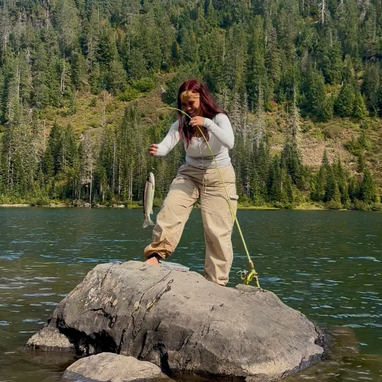 Rainbow trout caught on Fishbrain