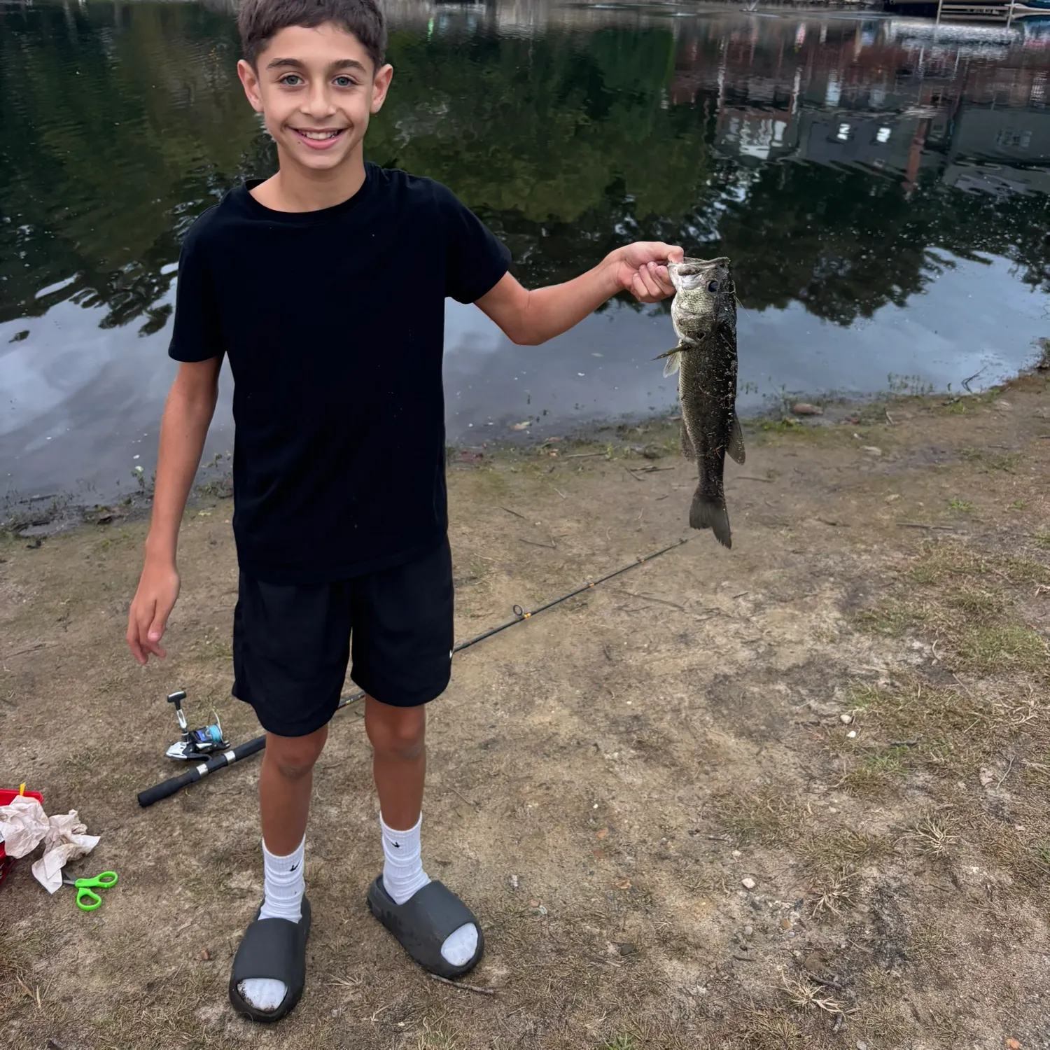 Largemouth bass caught on Fishbrain