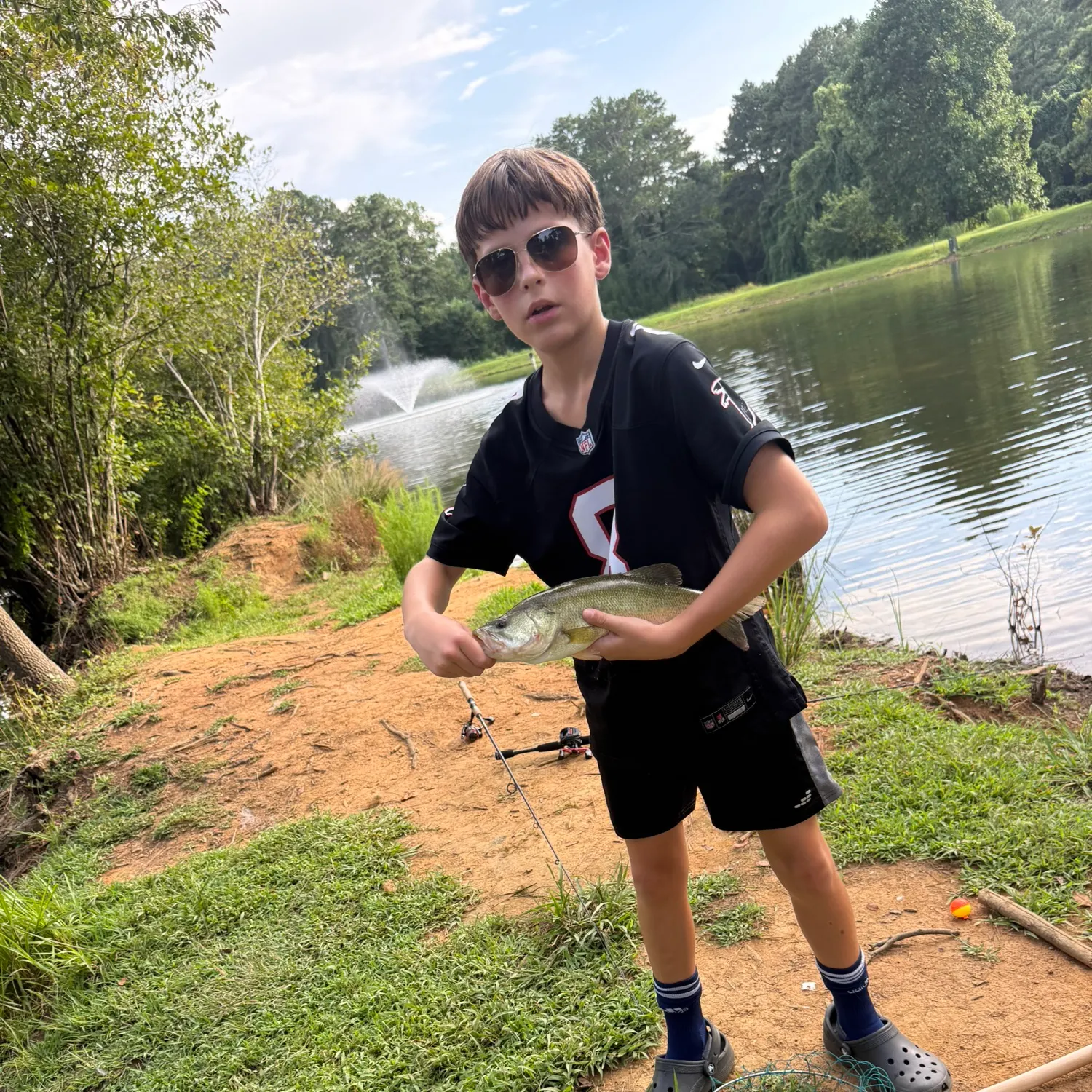 Largemouth bass caught on Fishbrain