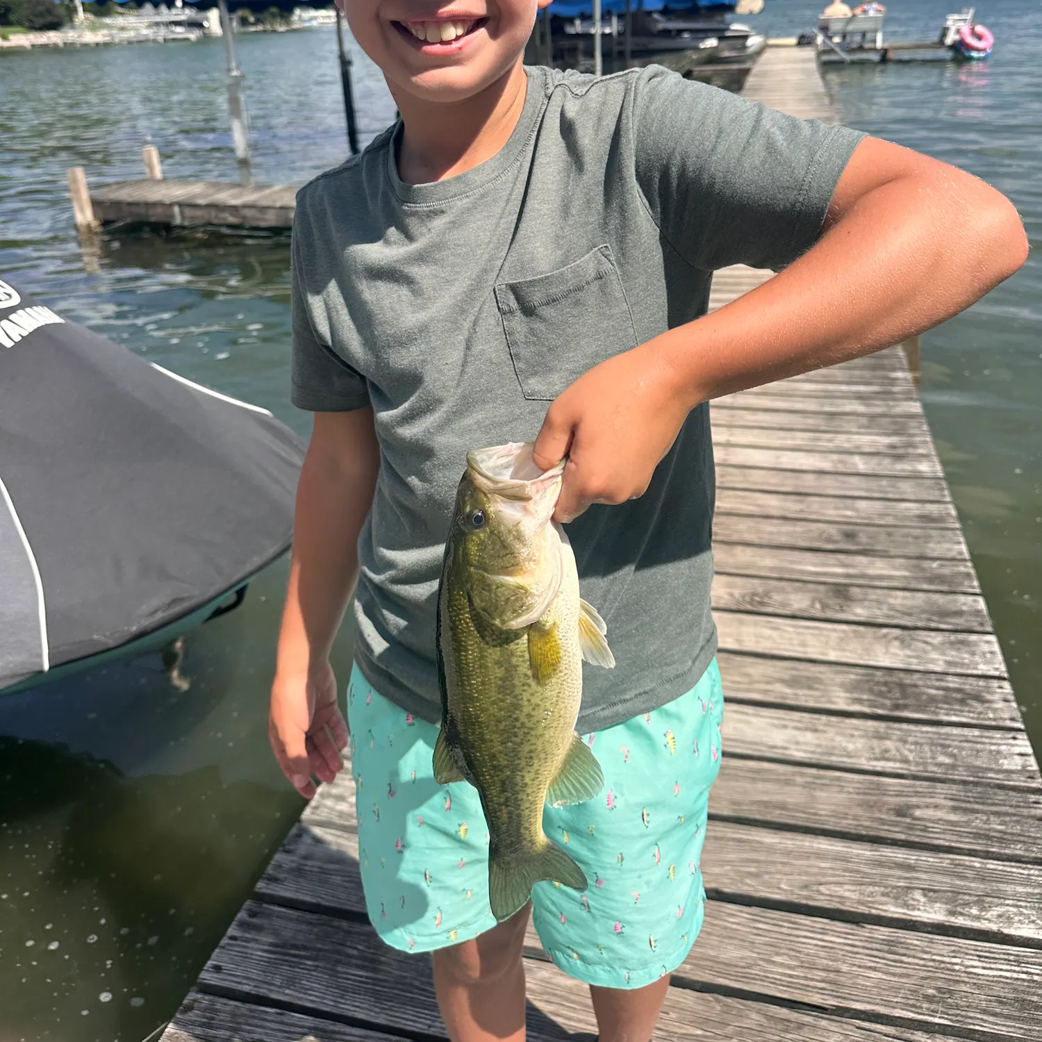 Largemouth bass caught on Fishbrain