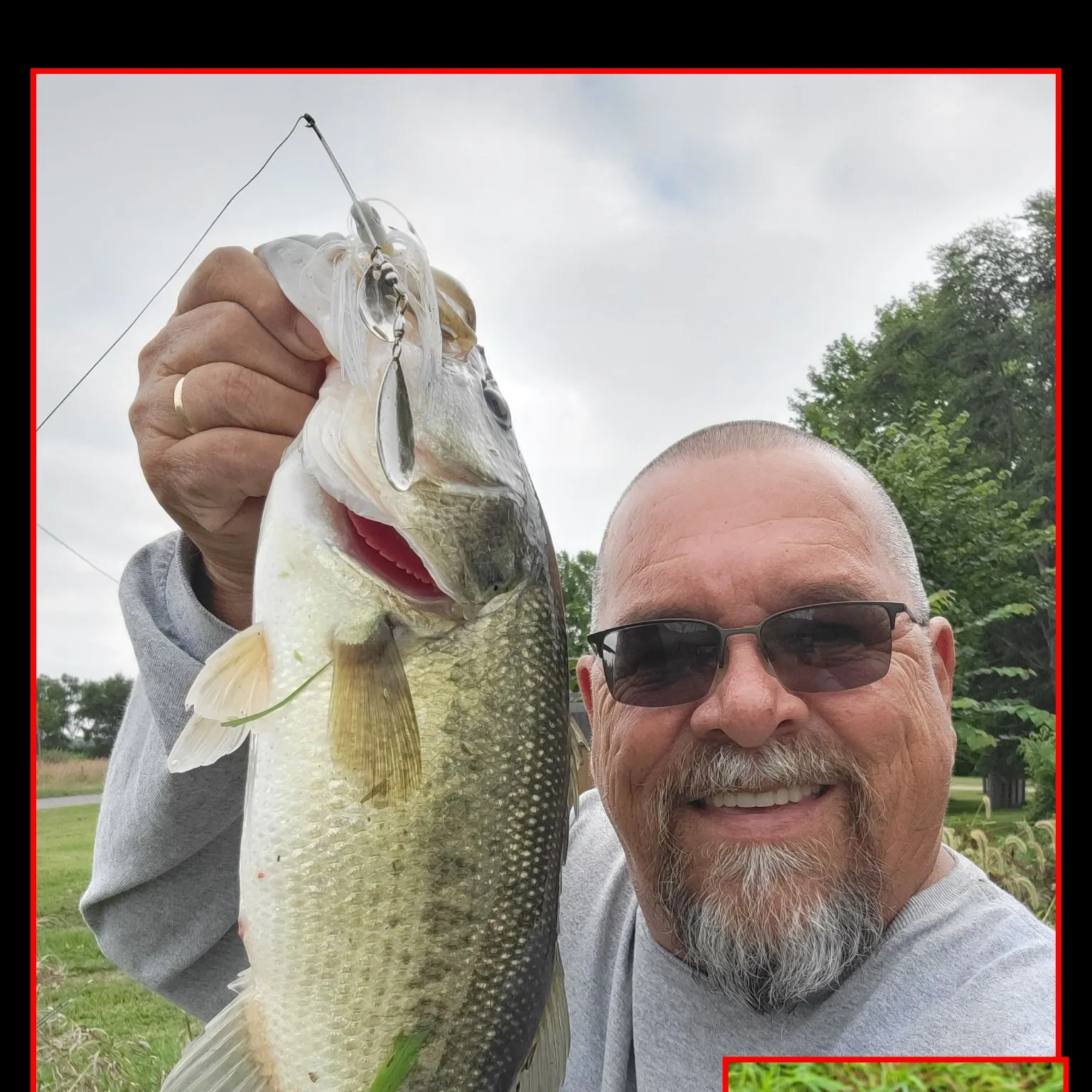 Largemouth bass caught on Fishbrain