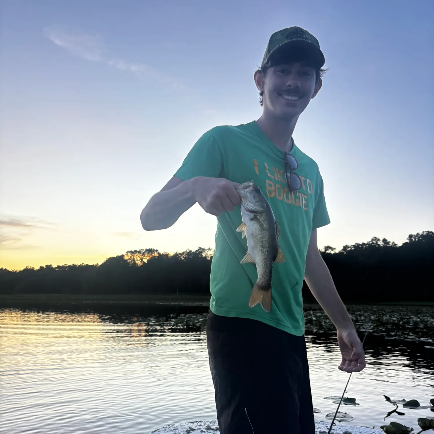 Largemouth bass caught on Fishbrain