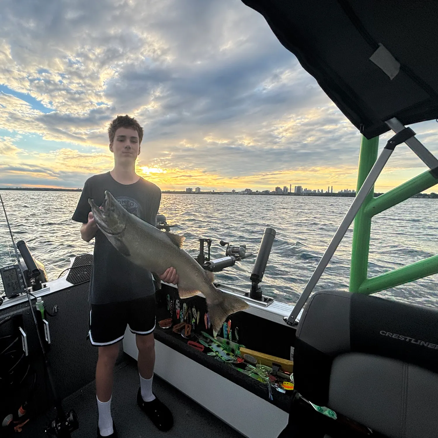 Chinook salmon caught on Fishbrain