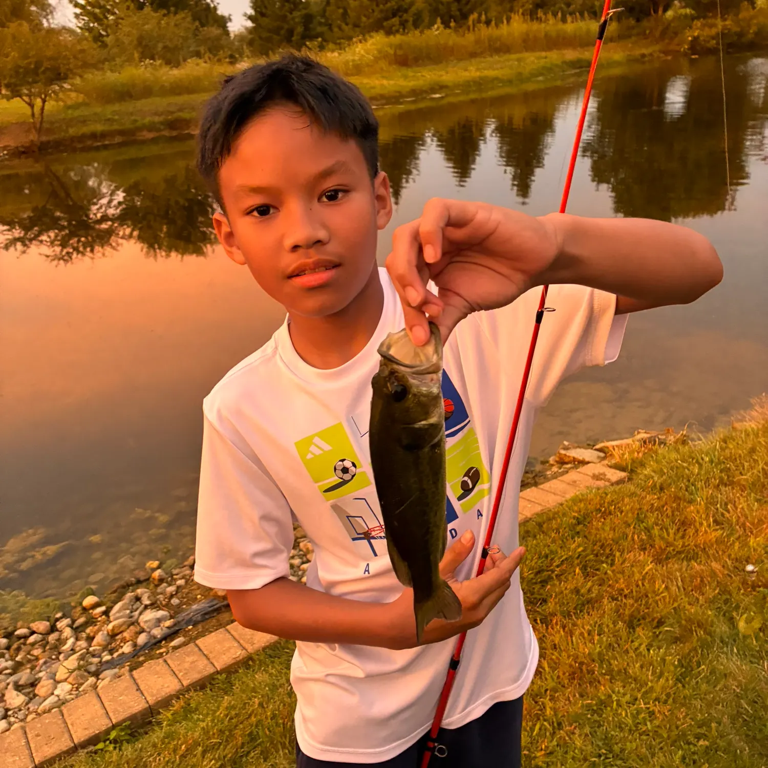 Largemouth bass caught on Fishbrain