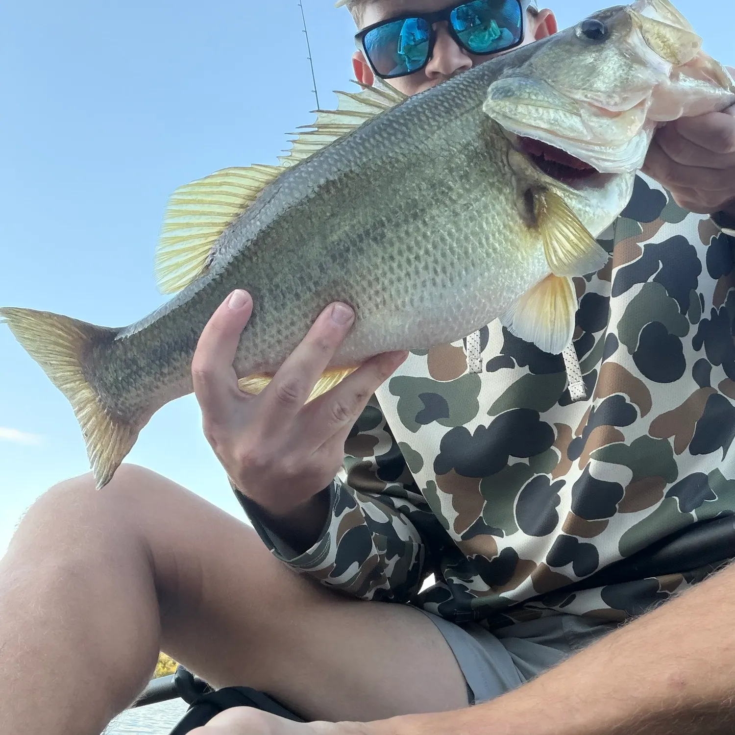 Largemouth bass caught on Fishbrain