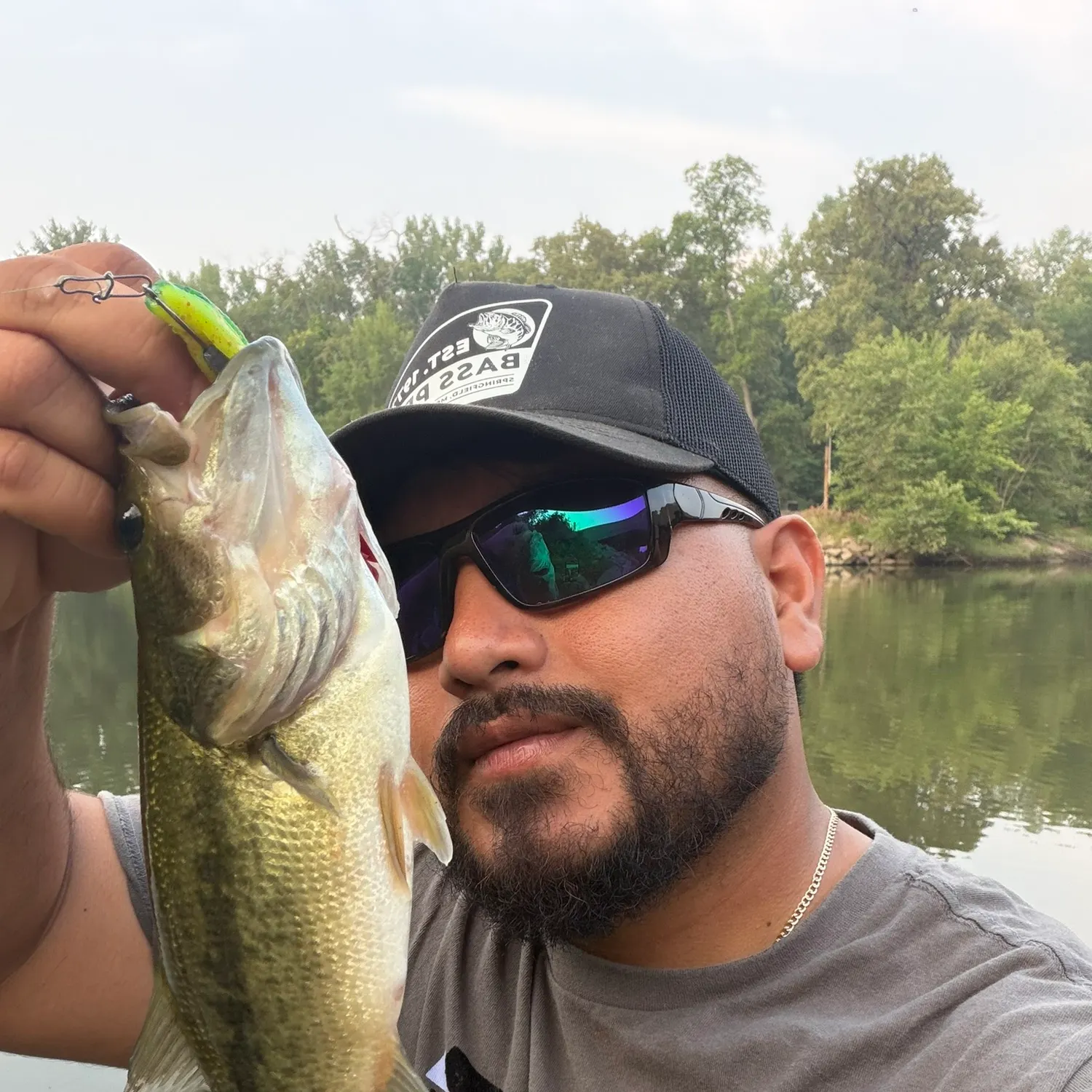 Largemouth bass caught on Fishbrain