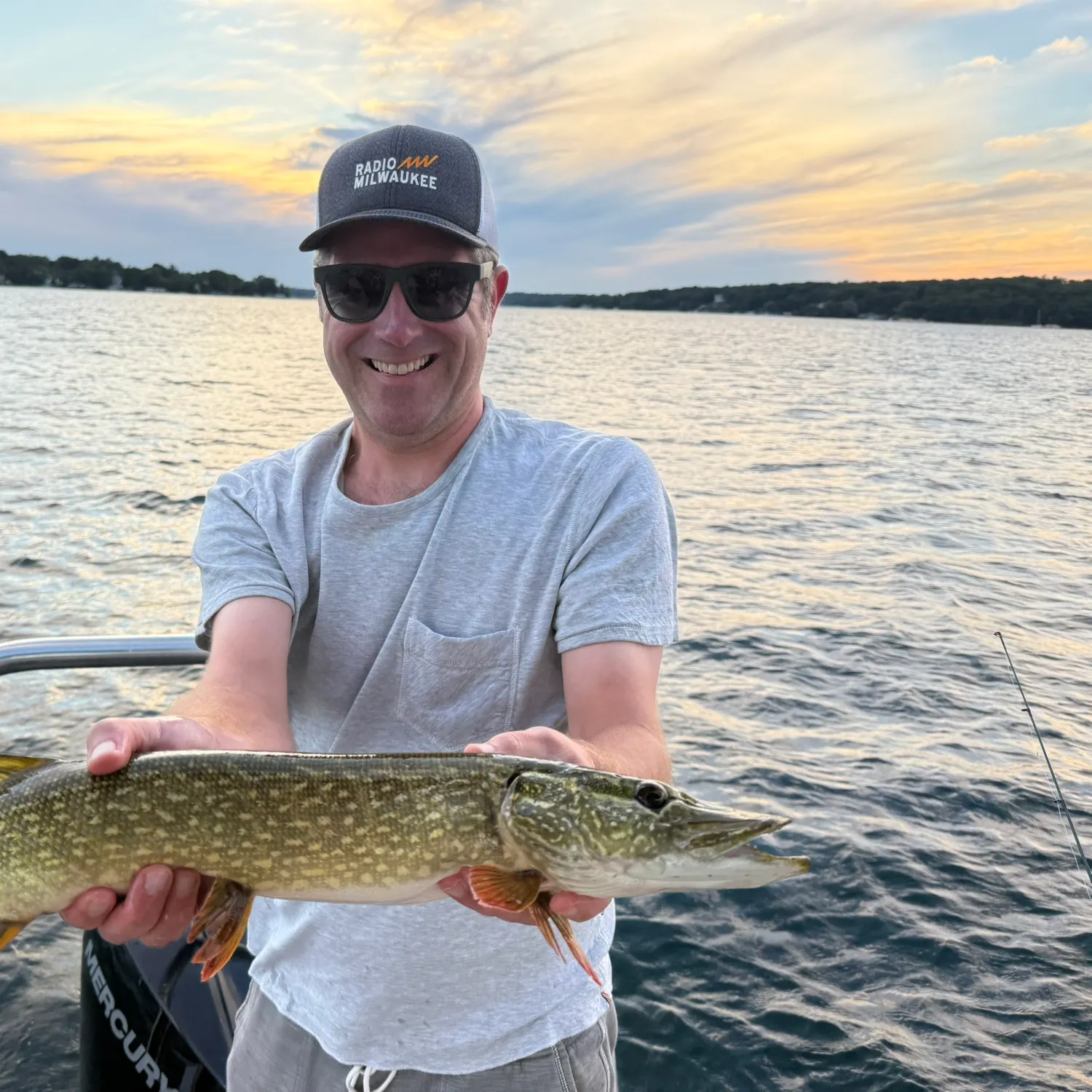 Northern pike caught on Fishbrain