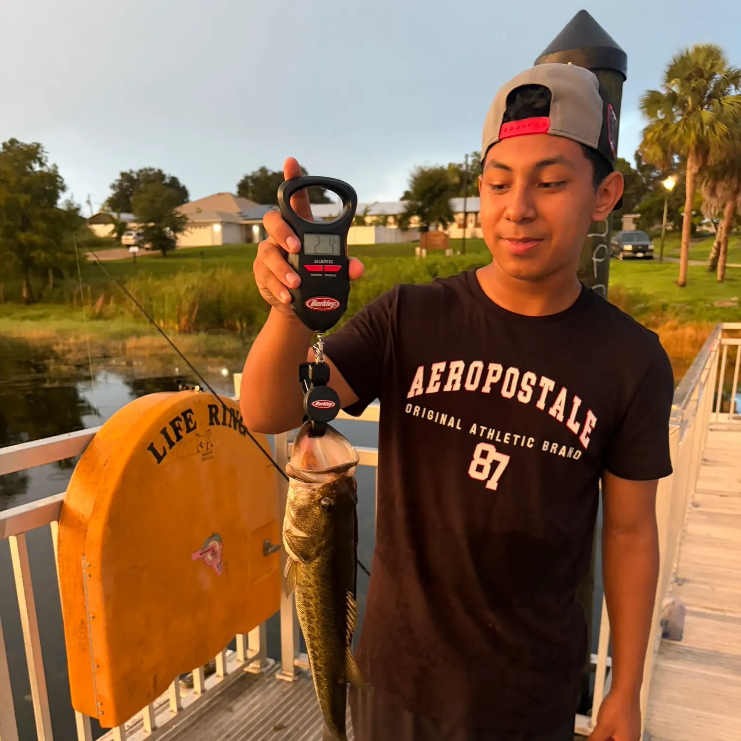 Largemouth bass caught on Fishbrain