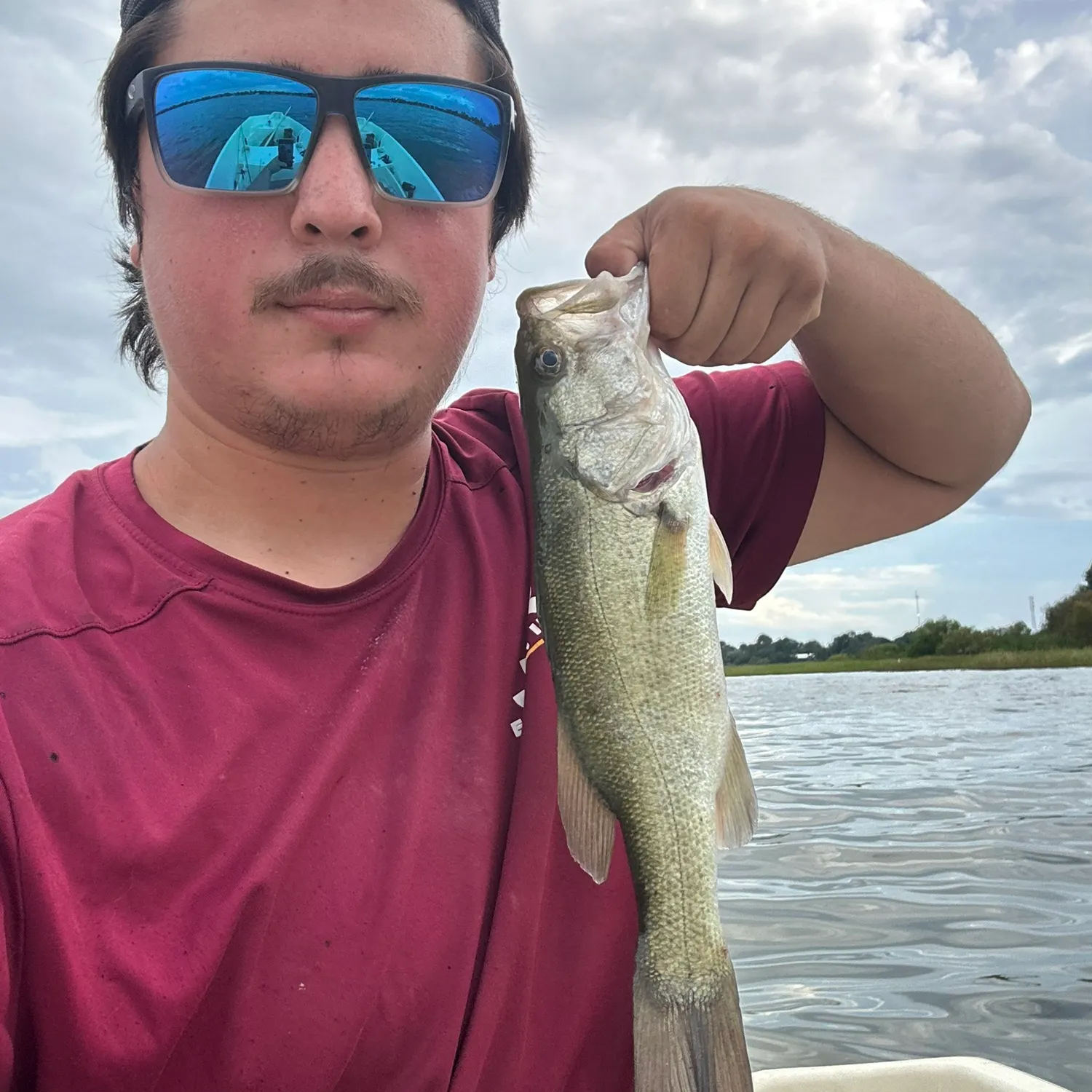 Largemouth bass caught on Fishbrain