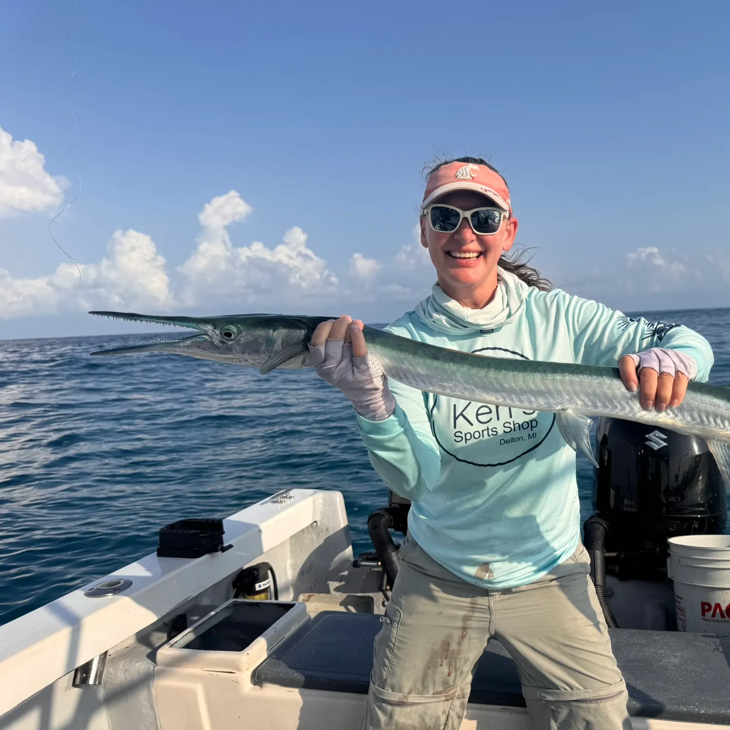 Flat needlefish caught on Fishbrain