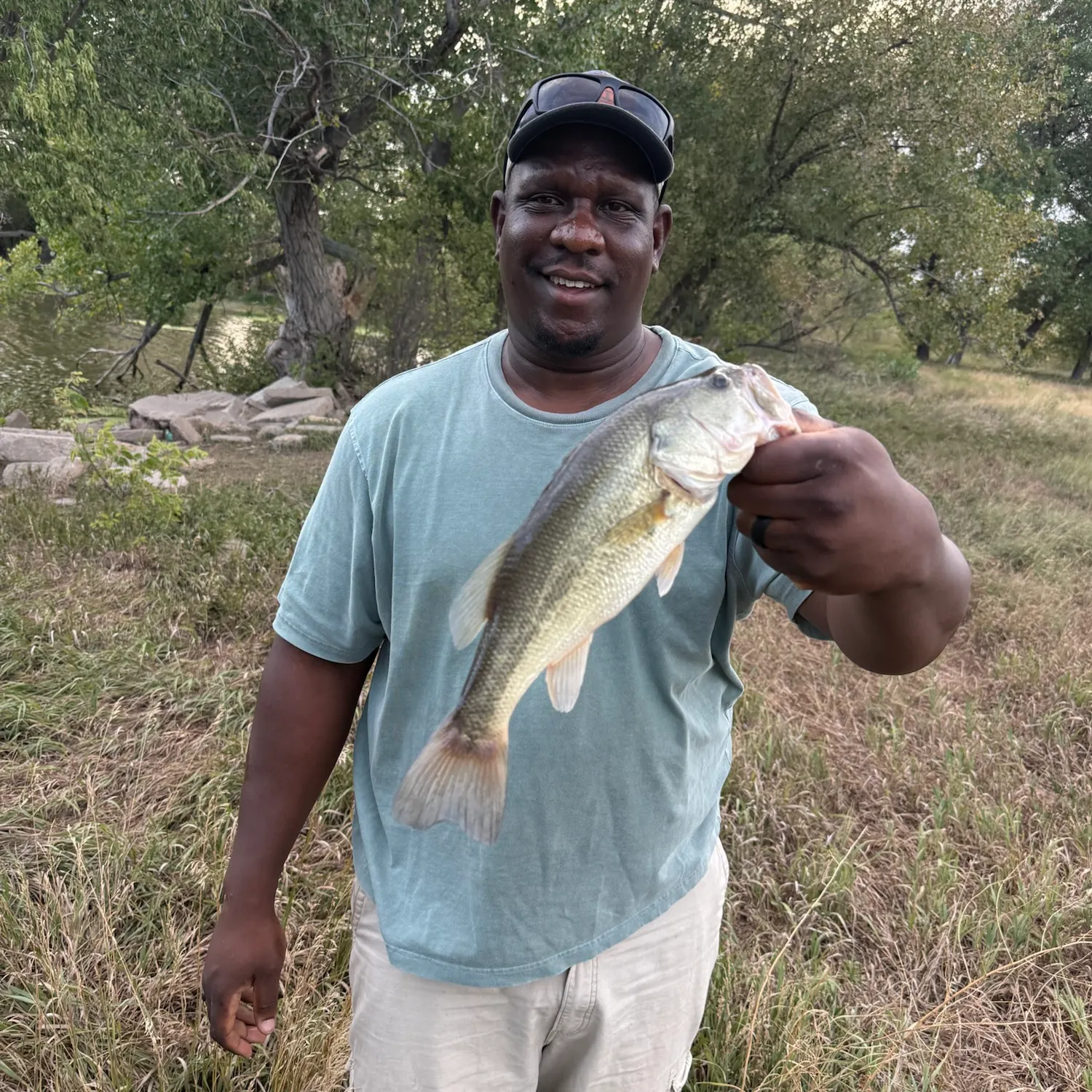 Largemouth bass caught on Fishbrain
